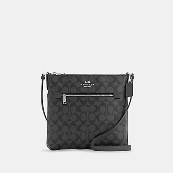 Euc Coach Rowan File Signature Crossbody Bag Purse - Picture 1 of 7